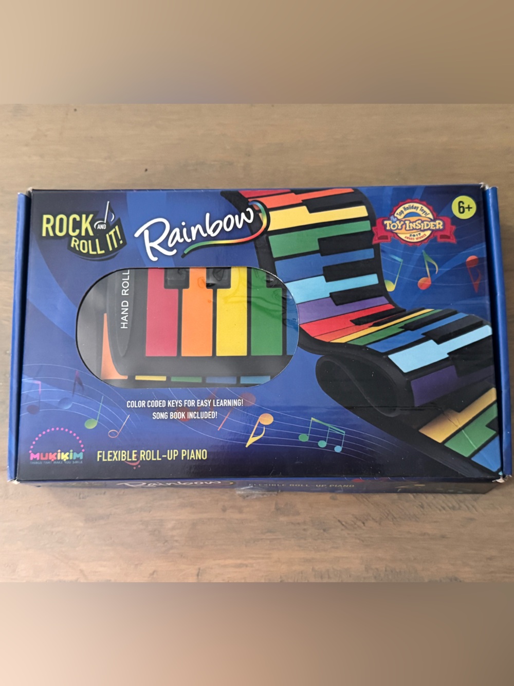Rainbow Hand Roll-Up Piano - Colorful Kids Musical Toy